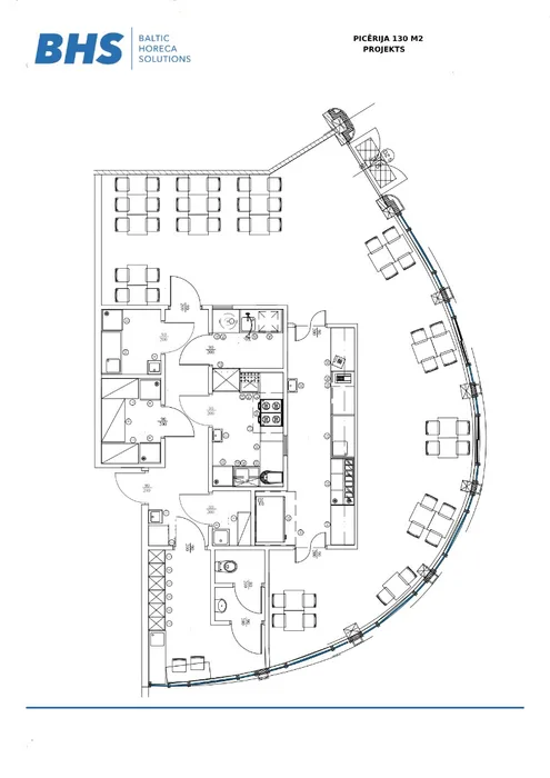 Rasējums Picērija 130 m2