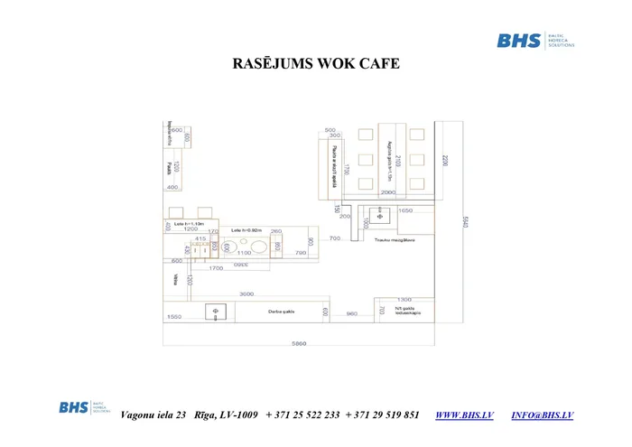 Rasējums Wok Cafe